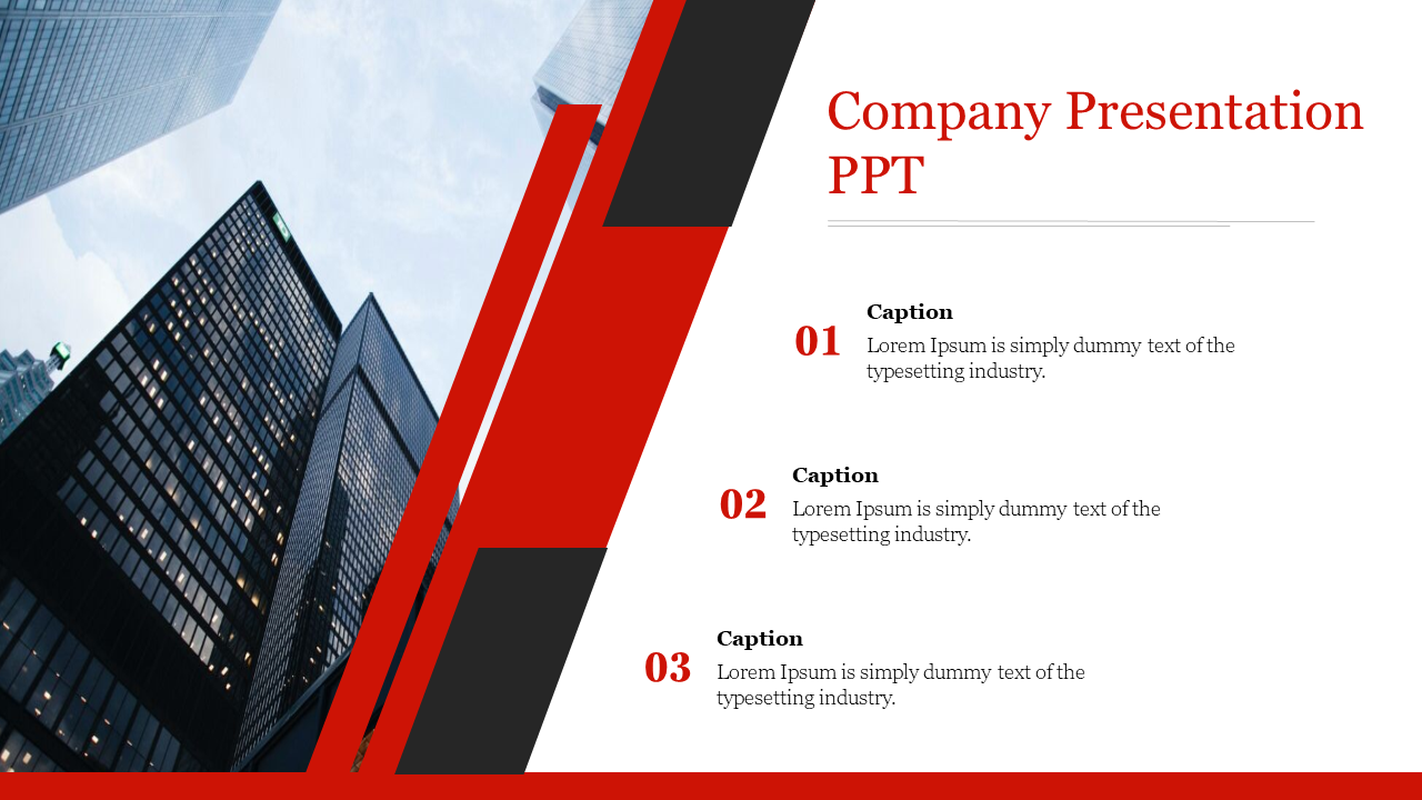 Get Classy Company Presentation PPT Template Slides